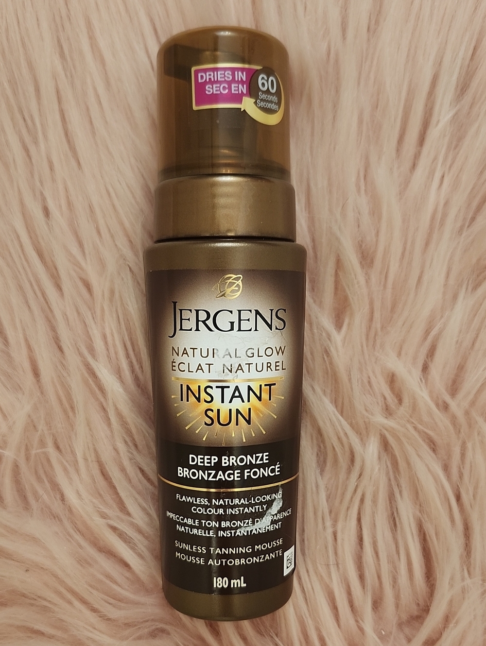 Brand New JERGENS NATURAL GLOW INSTANT SUN SUNLESS TANNING MOUSSE
